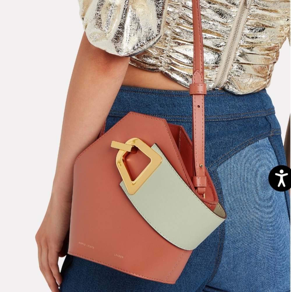 Danse Lente Johnny Handbag Orange and Mint